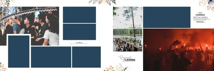 Wedding Album 12x36 PSD – Elegant Lace Ornaments Design
