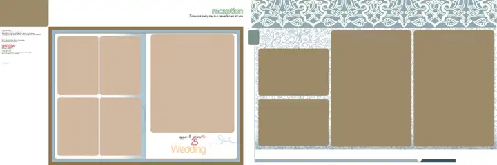 Wedding Album 12x36 PSD – Elegant Vintage Frame Design