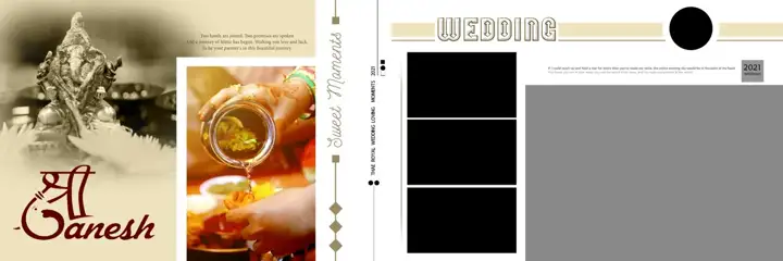 Wedding Album 12x36 PSD – Fresh Brush Strokes Design