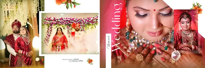 Wedding Album 12x36 PSD – Luxury Watercolour Splash Design
