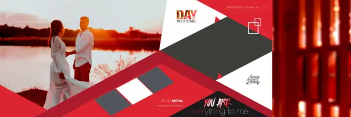 Wedding Album 12x36 PSD – Minimal Glitter Accents Design