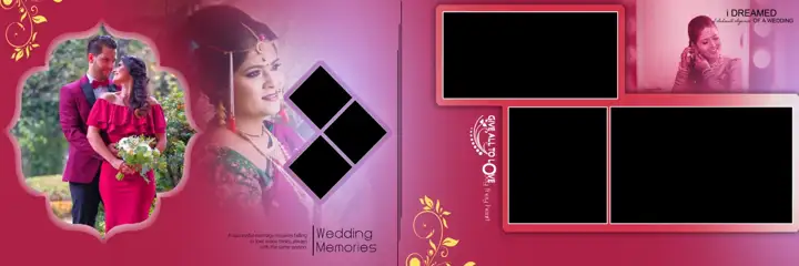 Wedding Album 12x36 PSD – Timeless Rose Petals Design