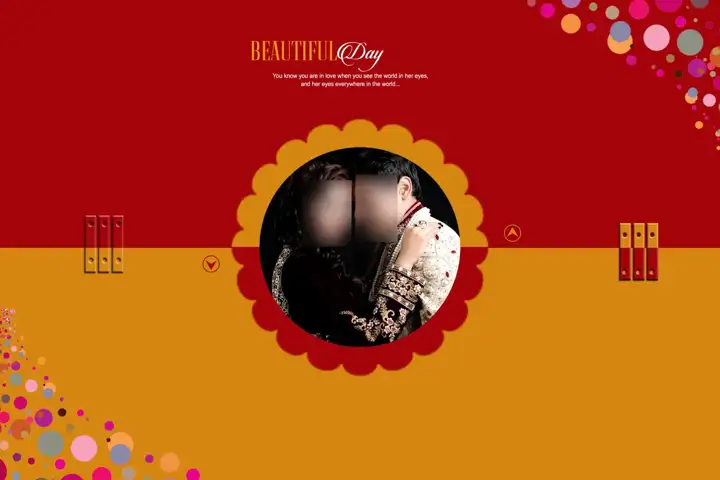 Wedding Album Cover PSD – Cinematic Lotus Design