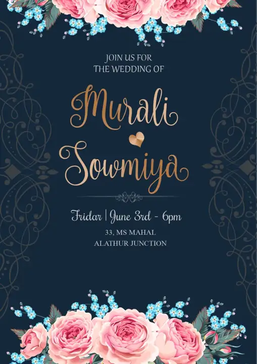 Wedding Invitation PSD in Artistic Silk Texture Style