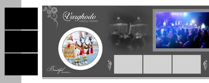 Wedding Photo Album 12x30 PSD – Dreamy Glitter Accents Design