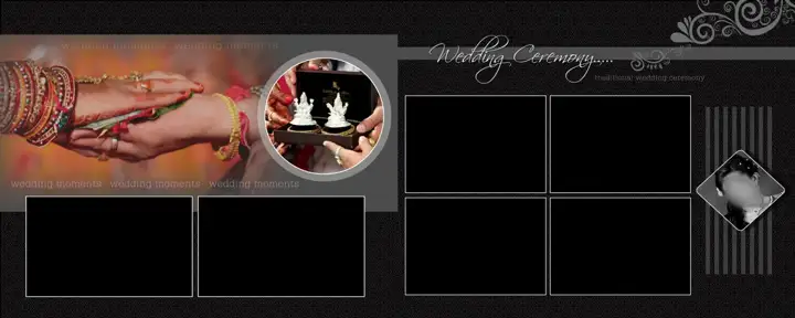 Wedding Photo Album 12x30 PSD – Elegant Mandala Art Design
