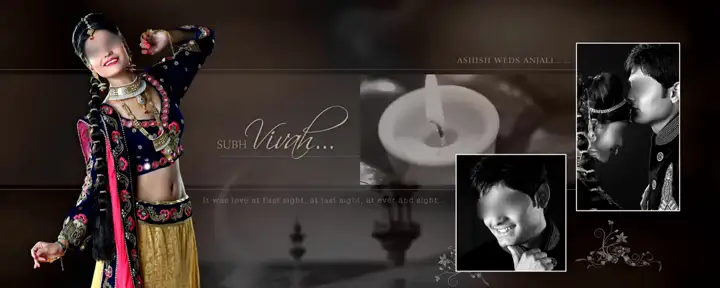 Wedding Photo Album 12x30 PSD – Premium Pastel Clouds Design