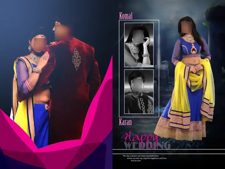 Wedding Photo Album 18x24 PSD – Classic Gold Frame Design